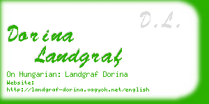 dorina landgraf business card